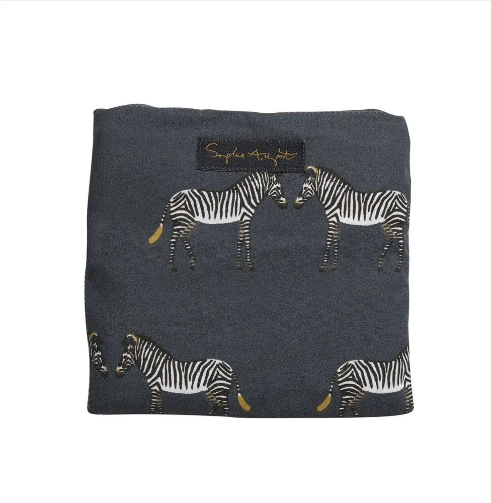 SOPHIE ALLPORT FOLDING SHOPPING BAG ZEBRA