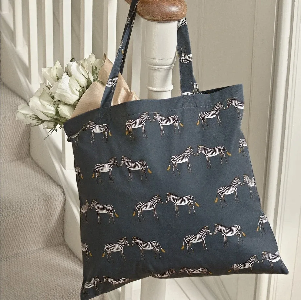 SOPHIE ALLPORT FOLDING SHOPPING BAG ZEBRA