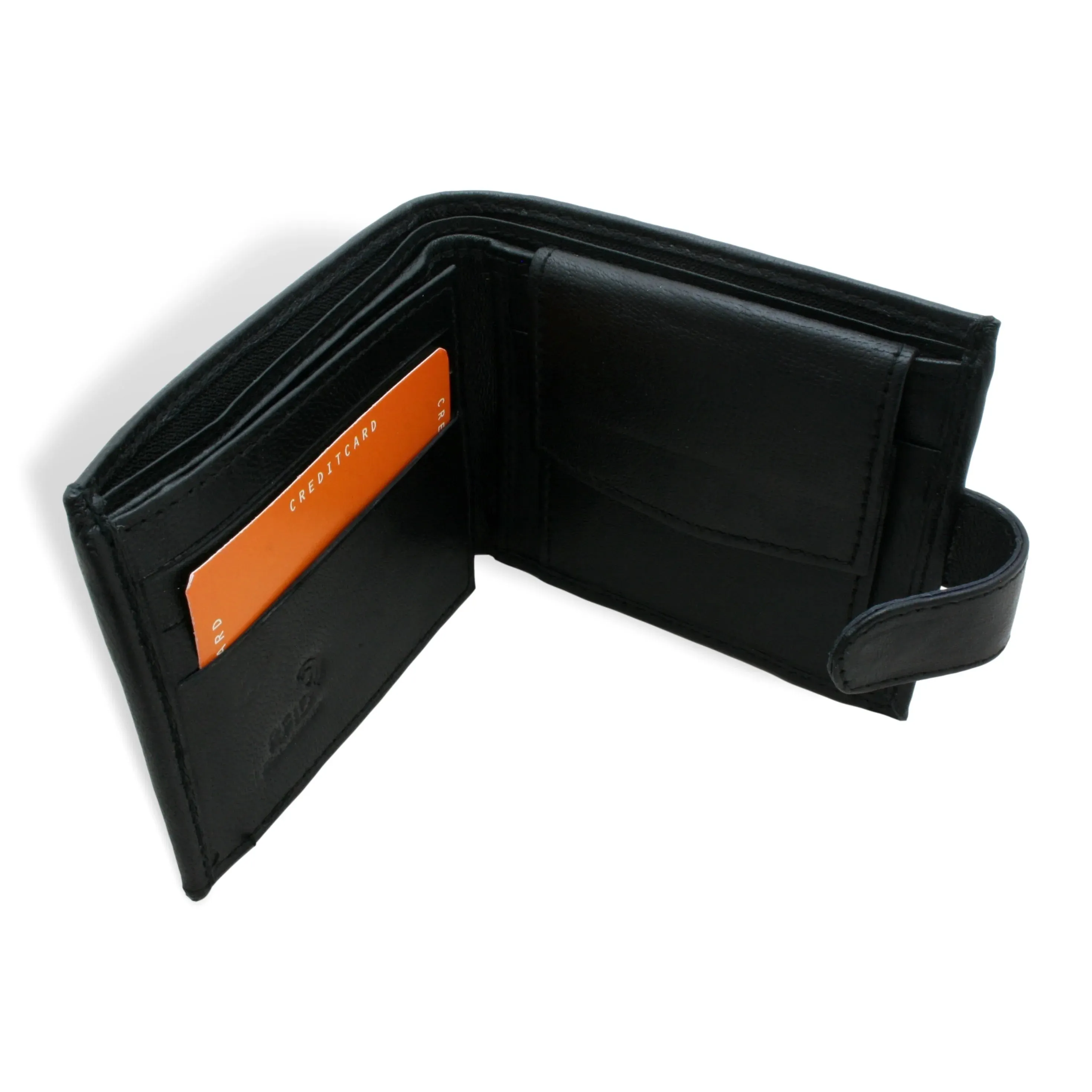 Spaniel Head Leather Wallet In Black Or Brown