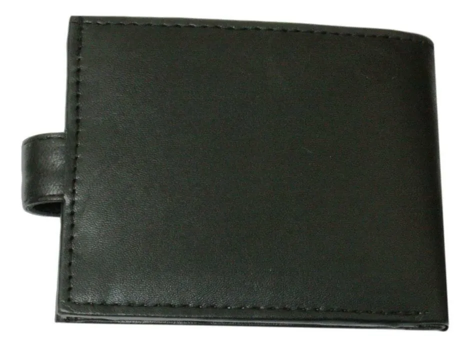 Spaniel Head Leather Wallet In Black Or Brown