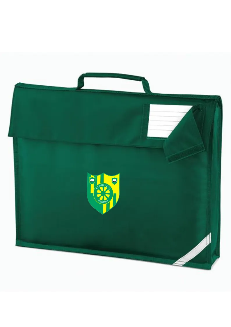 Stanhope Primary School Bottle Green Book Bag