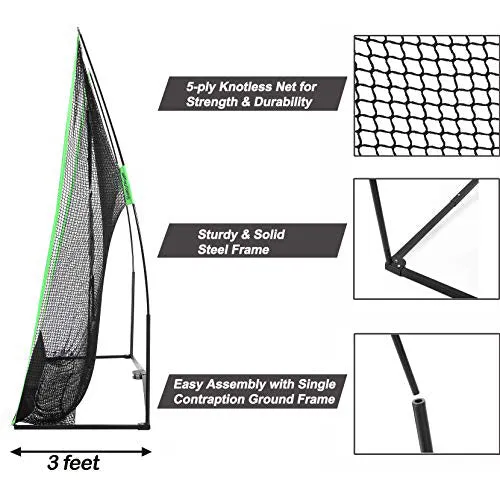 Steady Doggie Golf Nets for Backyard Driving, Golf Practice Net Dual Golf Mat