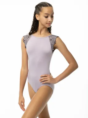 Stormy Weather Flutter Sleeve Child Size Leotard