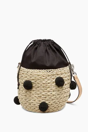 Straw Pom Pom Bucket