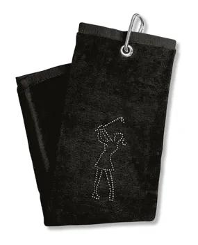 SURPRIZE SHOP Tri-fold Towel Black