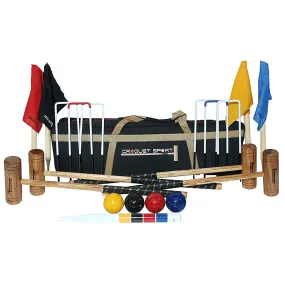 Synco Croquet Sport Diamond Croquet Set 4 Player,Professional Set with Croquet Balls and acessories (38 INCH) for Adult, Perfect for Lawn, Backyard, Parks and Gardens for Fun and Professional Games