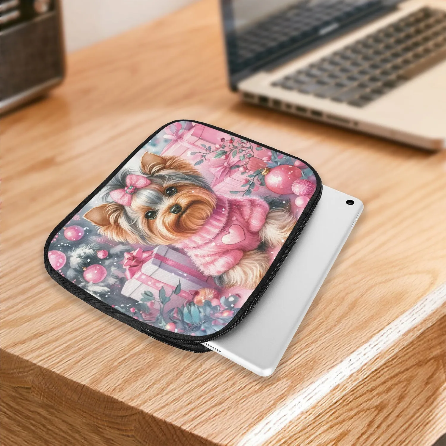 Tablet Sleeve - Christmas - Yorkshire Terrier