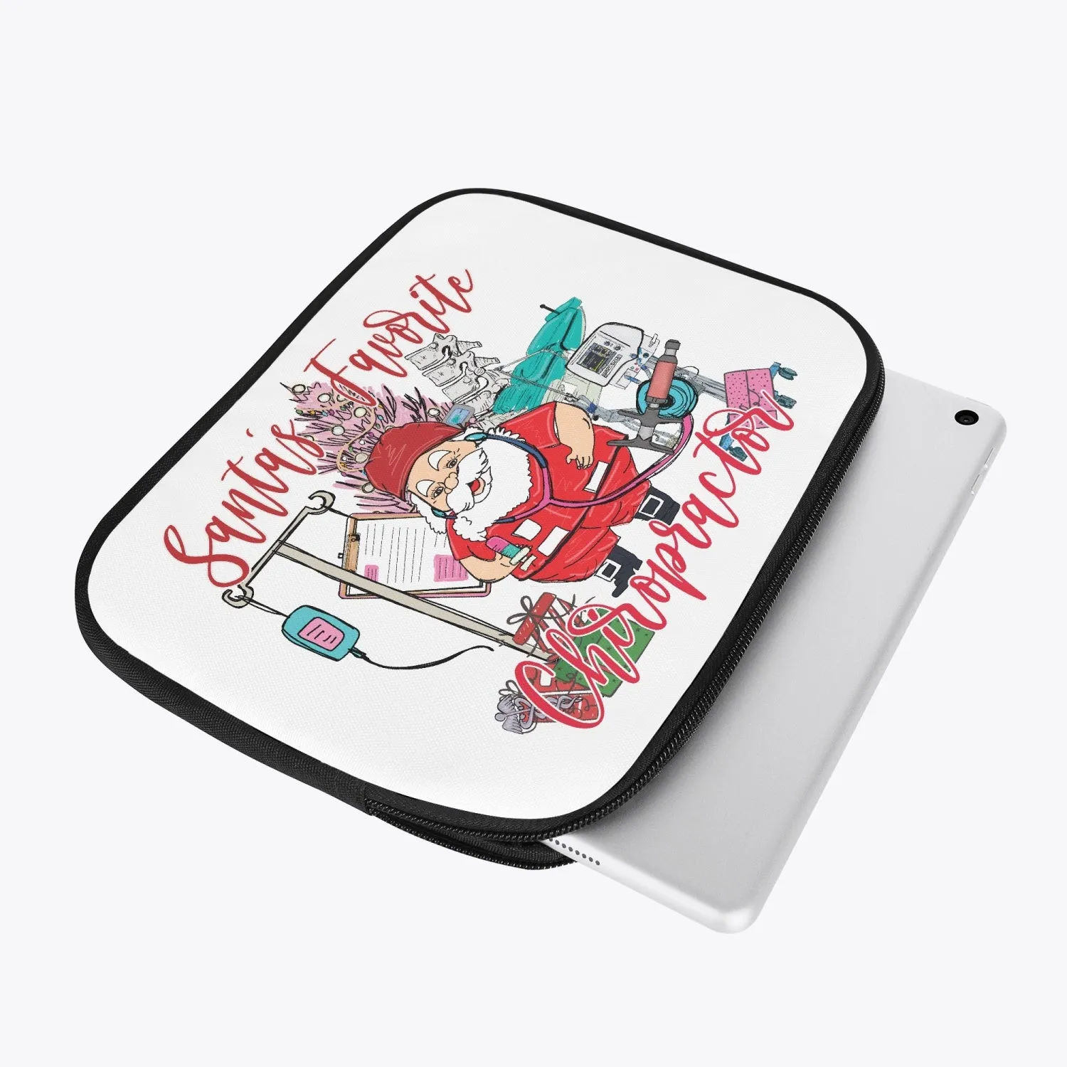 Tablet Sleeve - Santa's Favorite Chiropractor, awd-546