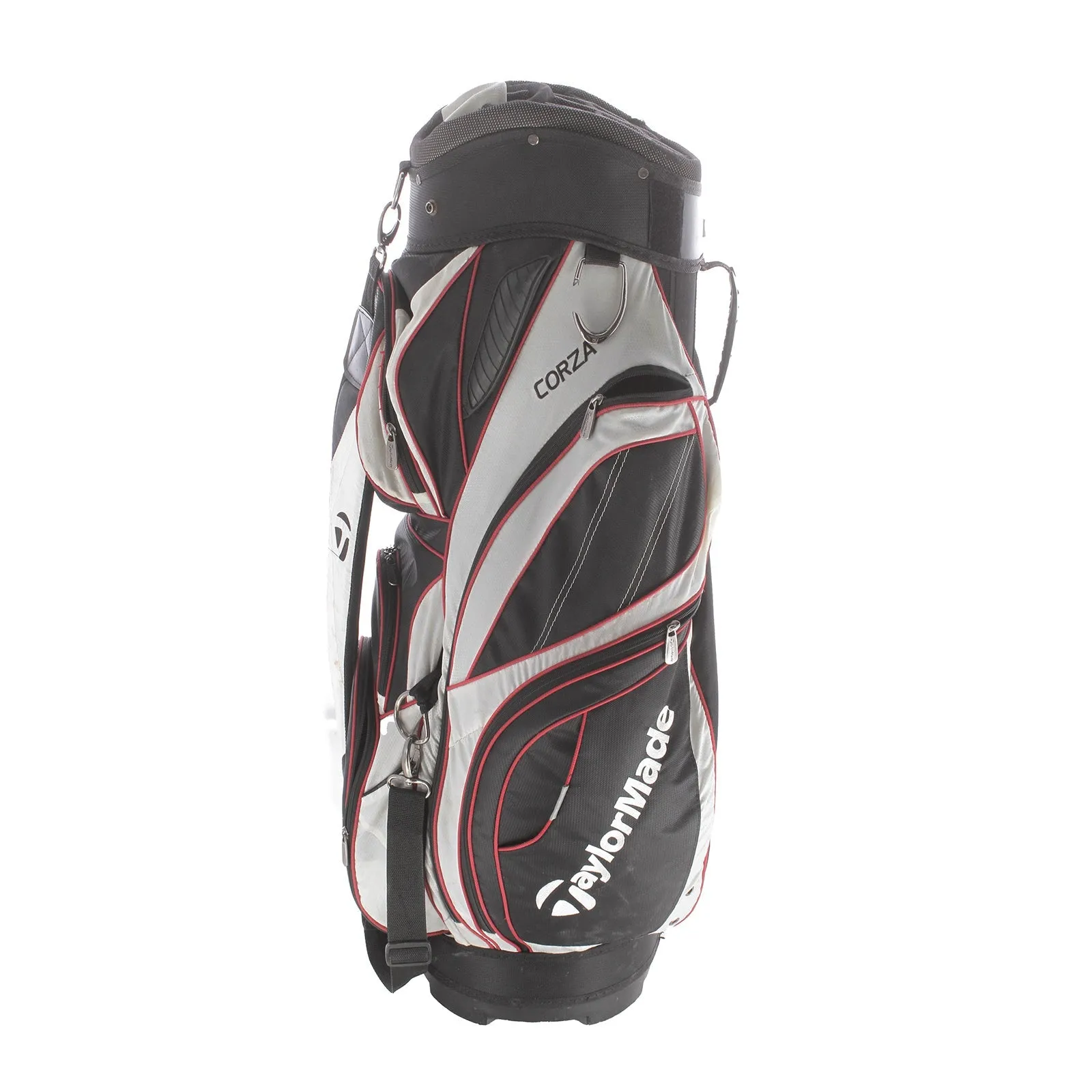 TaylorMade Corza Cart Bag - Black/Red/White