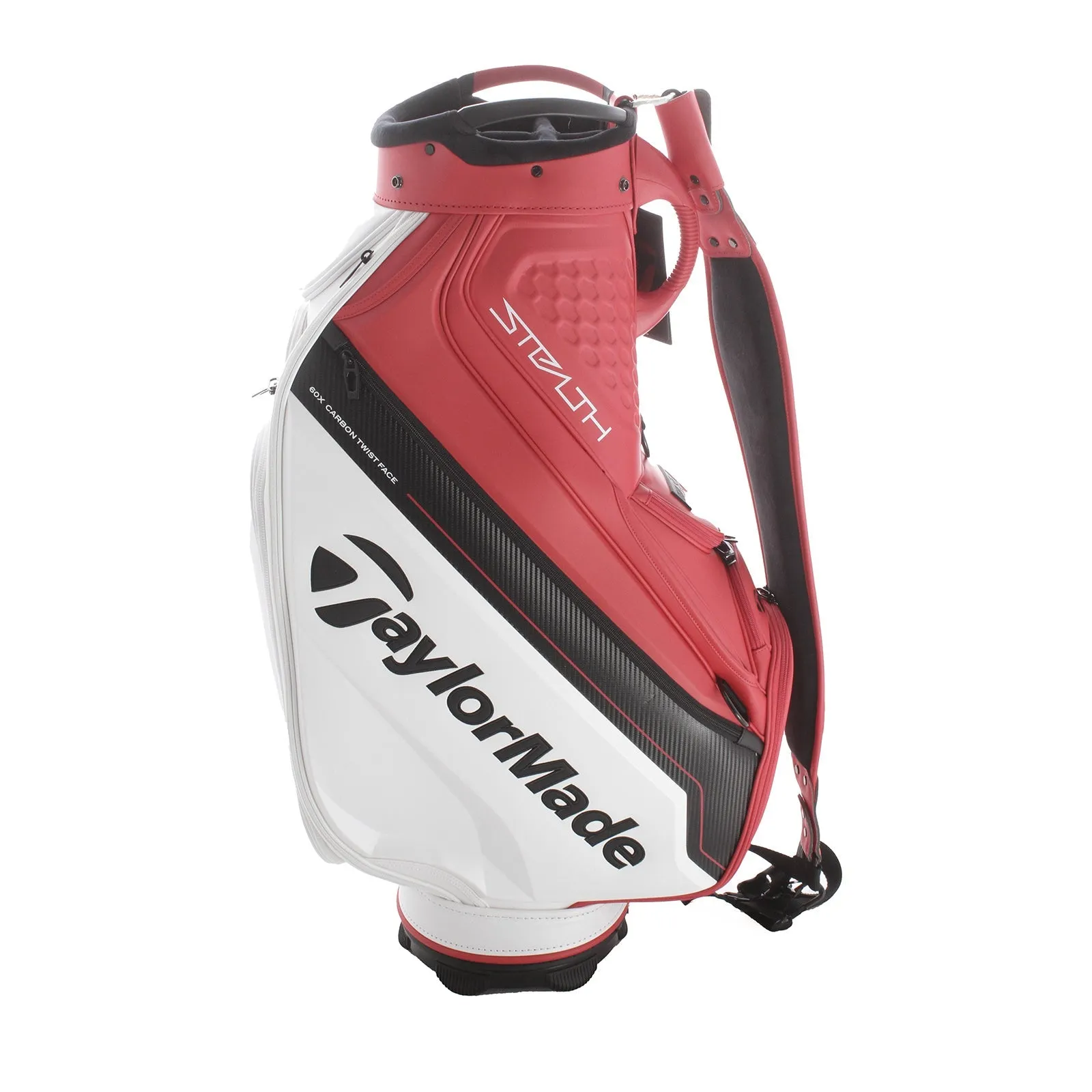 TaylorMade Stealth 2 Cart Bag - White/Red/Black