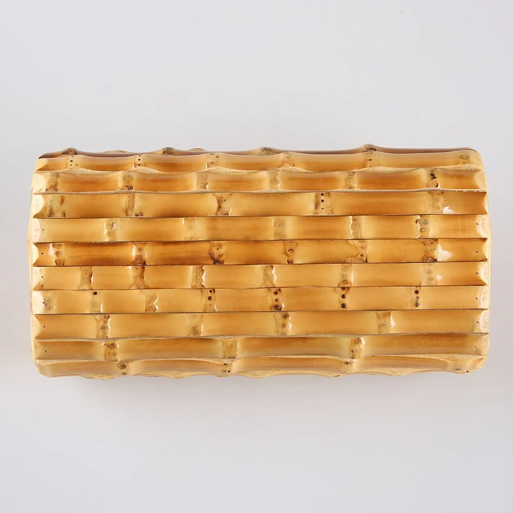 TEEK - Hard Wood Bamboo Root Clutch Purse