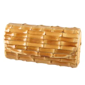 TEEK - Hard Wood Bamboo Root Clutch Purse