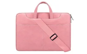 The Latest Sleek And Stylish Padded Inner Designed Shoulder Strap Laptop Bag- Pink