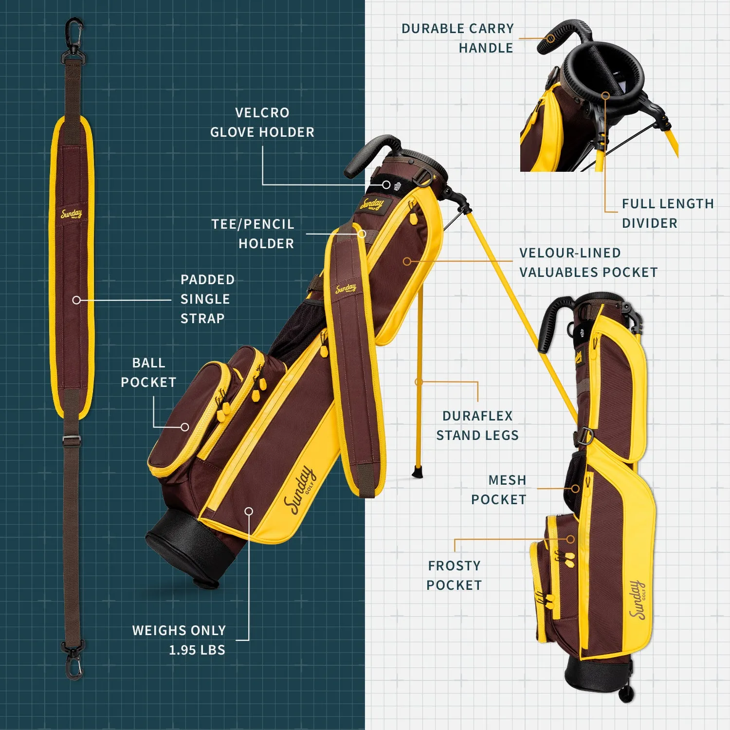 The Loma | Friars Brown Par 3 Bag