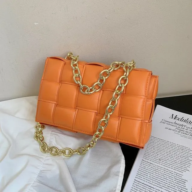 Thick Gold Chain Strap Bag