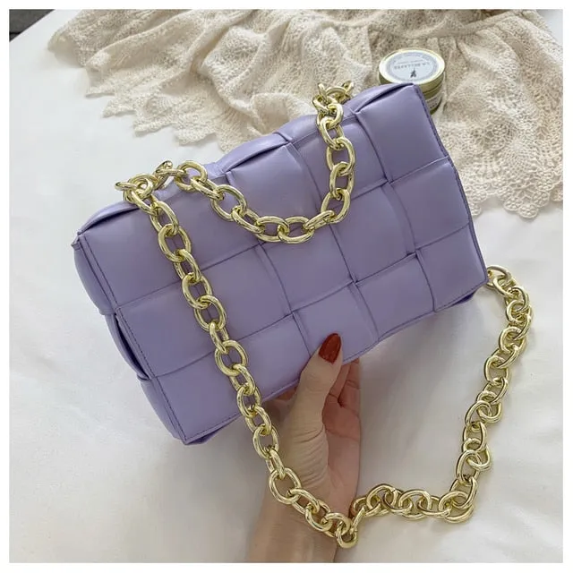 Thick Gold Chain Strap Bag