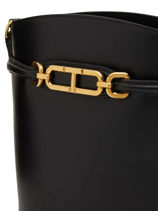 Tom Ford   Medium Whitney box leather bucket bag 