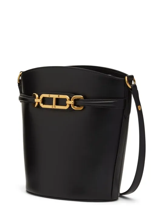 Tom Ford   Medium Whitney box leather bucket bag 