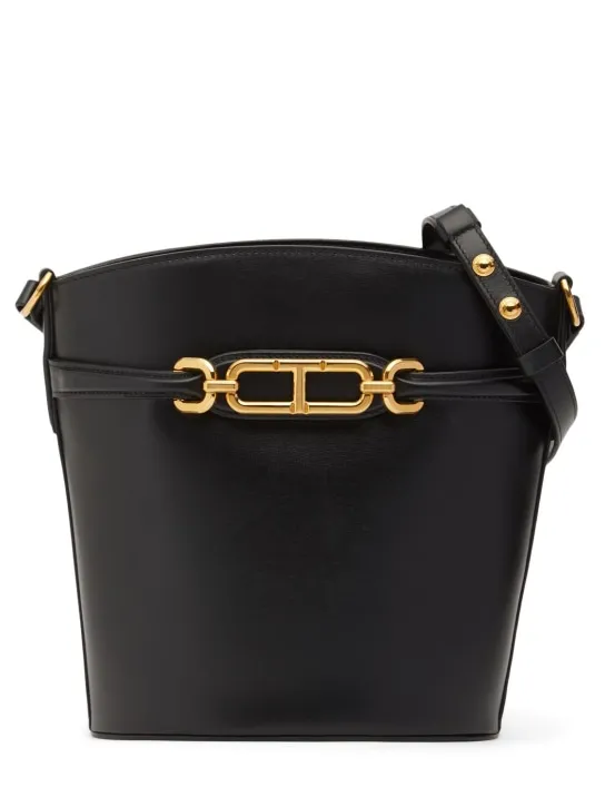 Tom Ford   Medium Whitney box leather bucket bag 