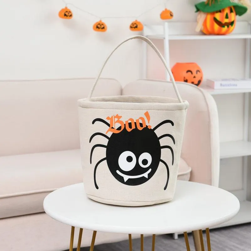 Trick or Treat Bucket Halloween Basket Monogram Trick or Treat Halloween Bag