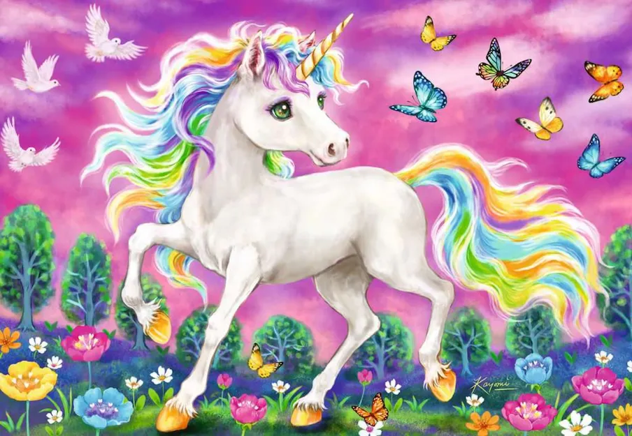 Unicorns & Pegasus 2x24 pc Puzzle