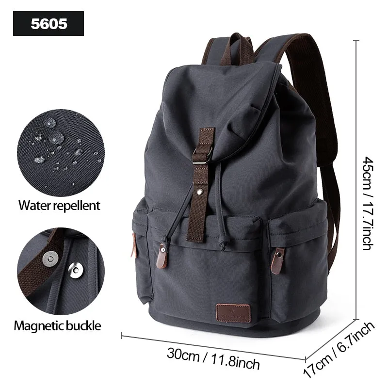 Unisex Canvas Vintage Casual Laptop Backpack