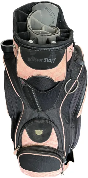 Used Wilson Staff Black/Pink Rolling Golf Bag