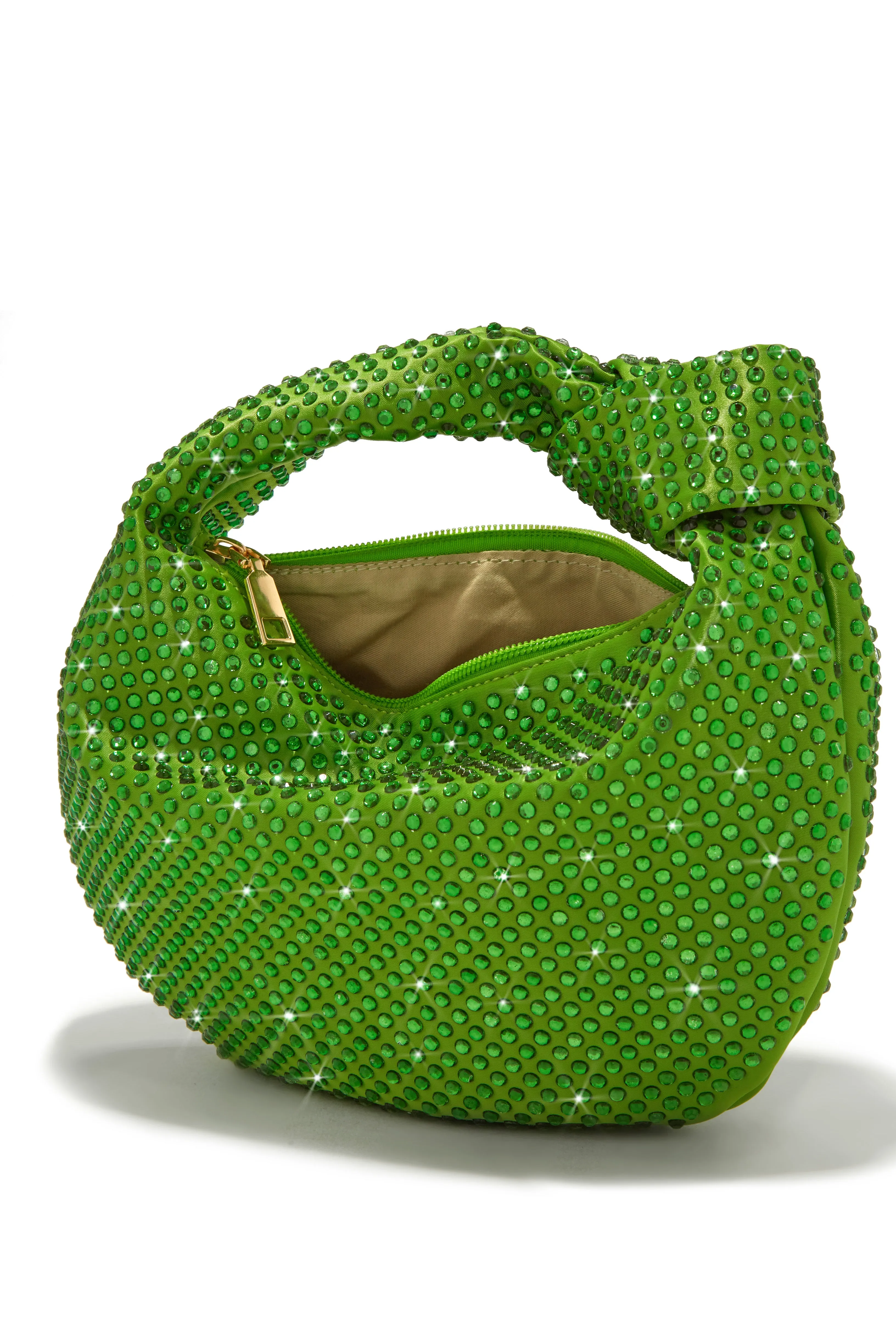 Vacay Nights Embellished Knot Detail Bag - Green