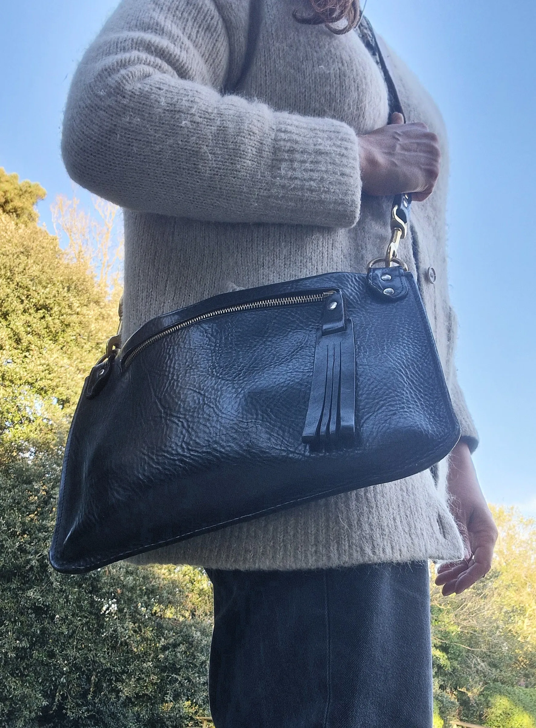 VAN DER ROHE bag in Cinder Black