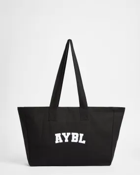 Varsity Tote Bag - Black