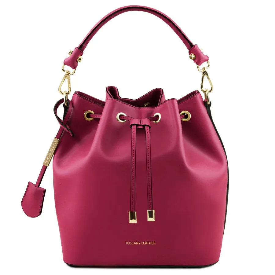 Vittoria Leather Bucket Bag