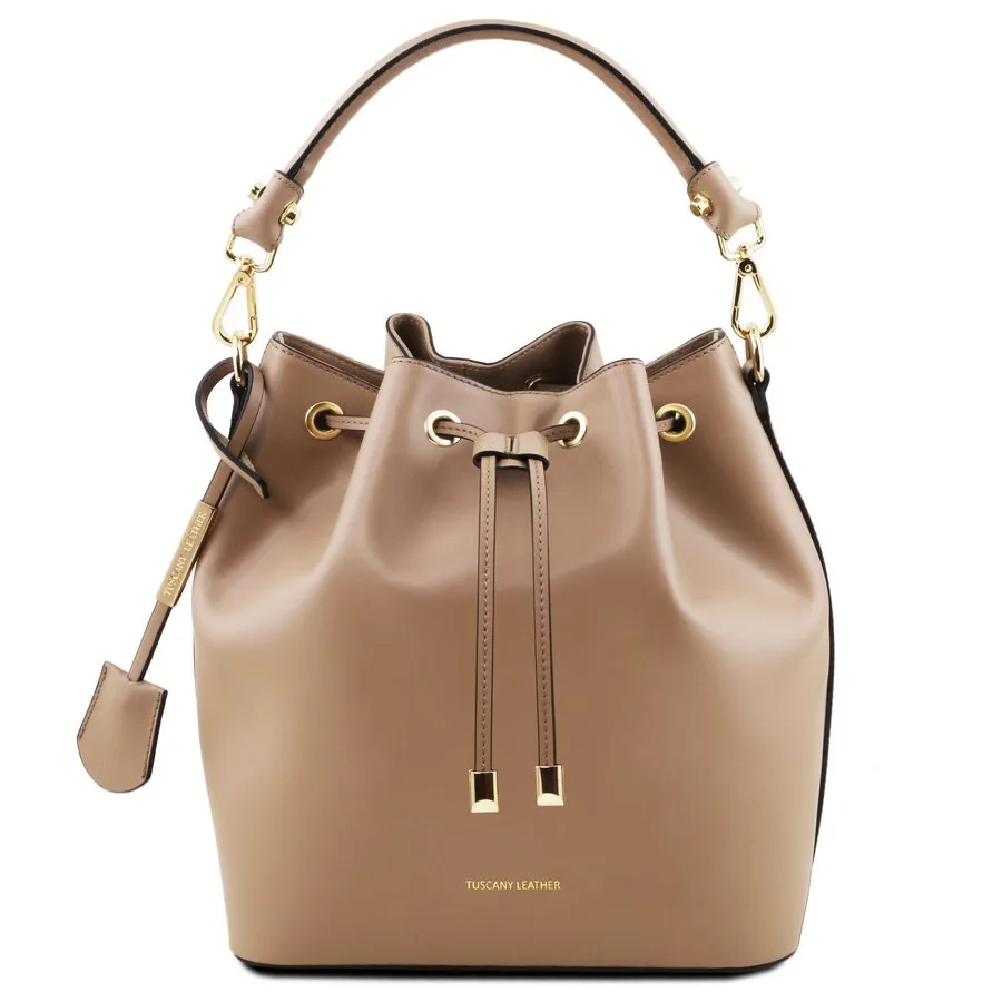 Vittoria Leather Bucket Bag