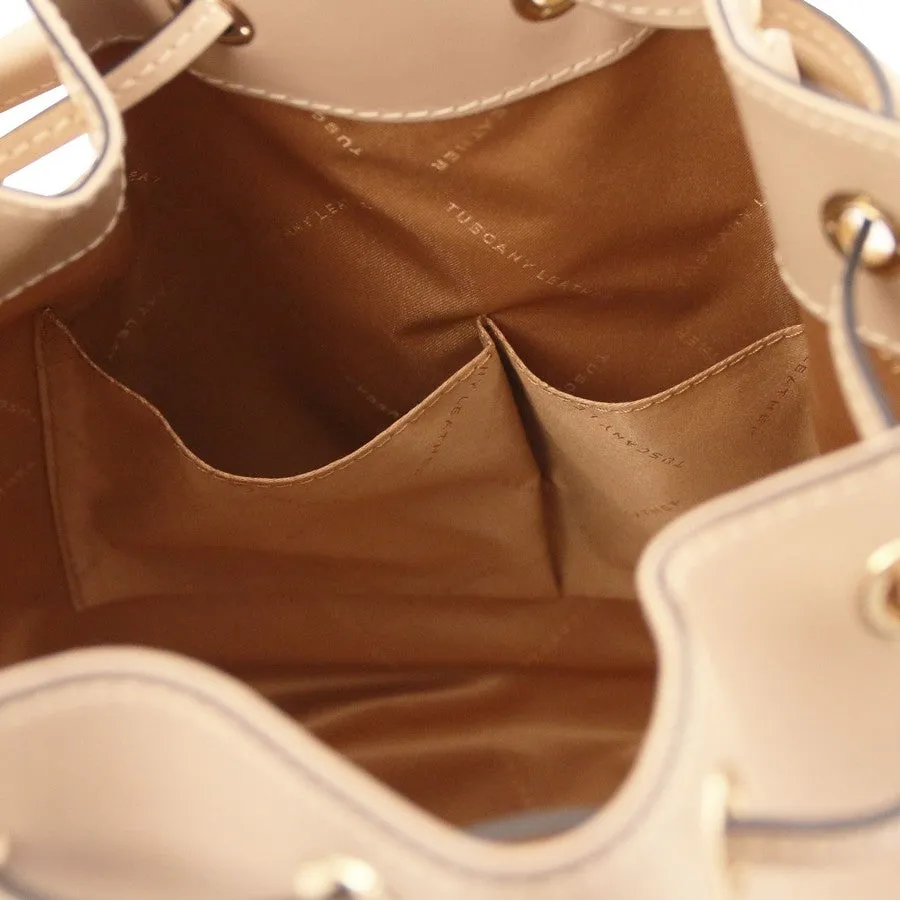 Vittoria Leather Bucket Bag