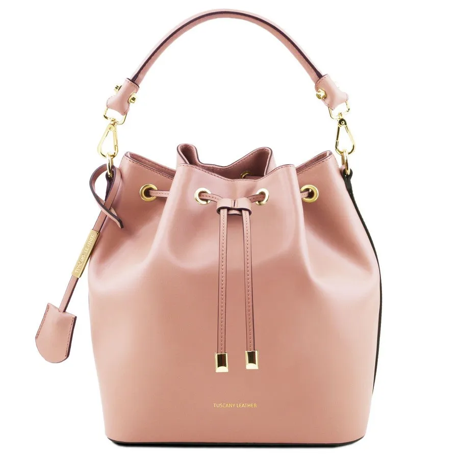 Vittoria Leather Bucket Bag