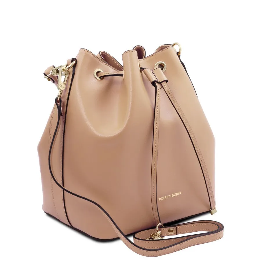 Vittoria Leather Bucket Bag