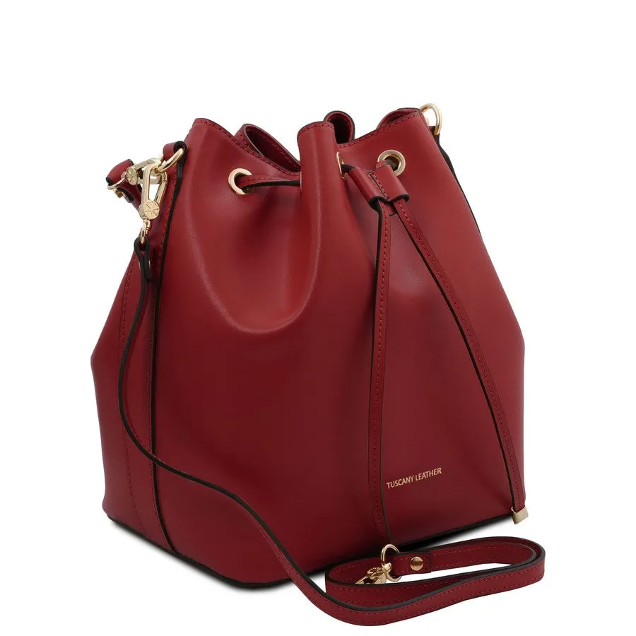 Vittoria Leather Bucket Bag