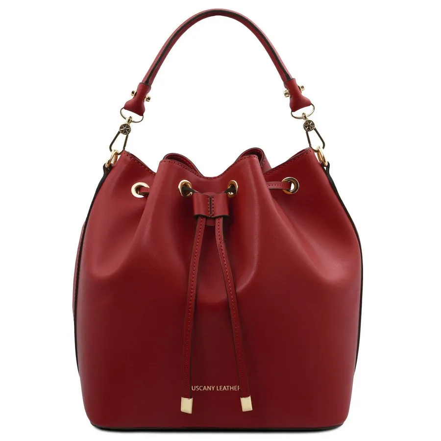 Vittoria Leather Bucket Bag