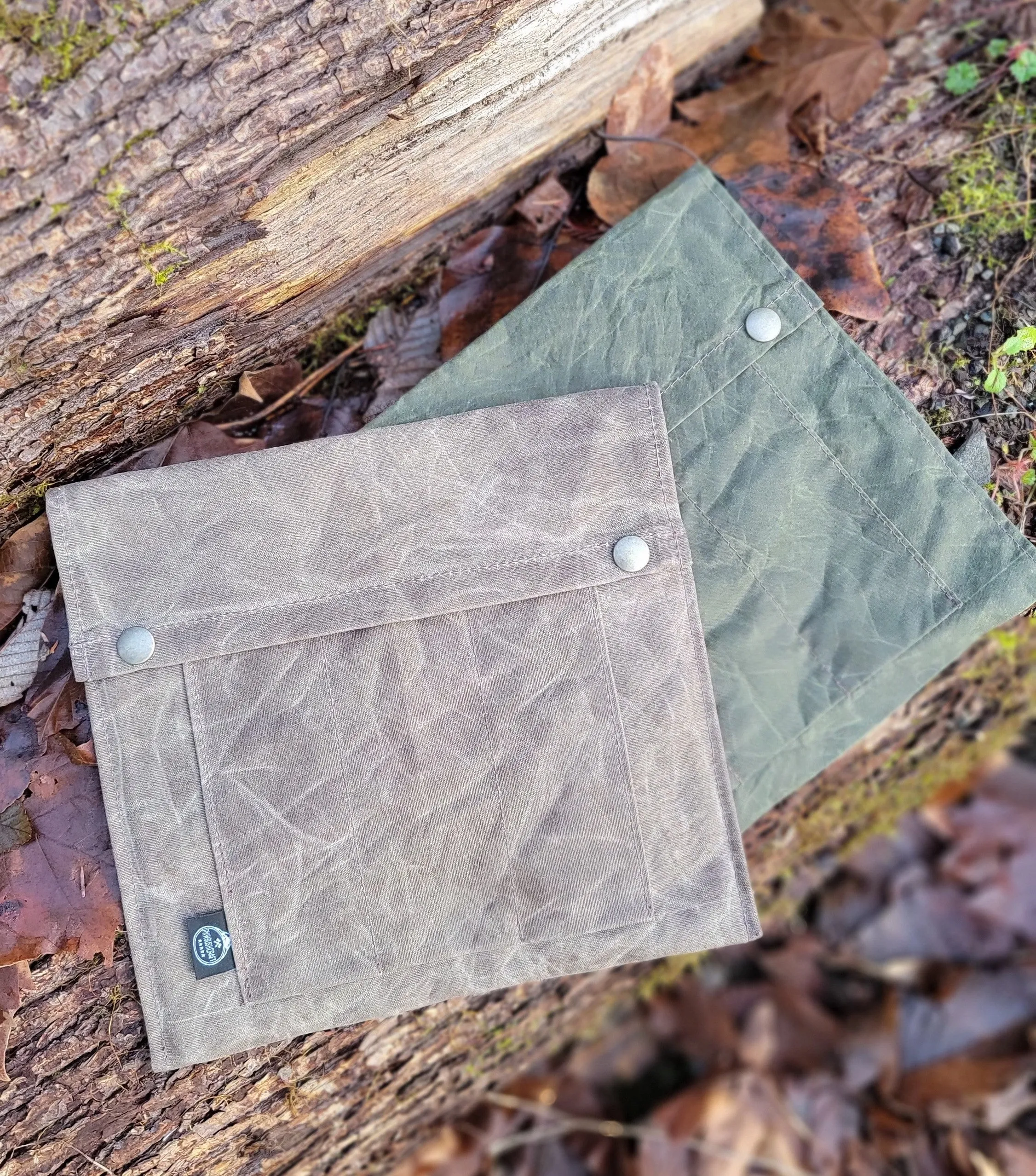 Waxed Canvas Grub Bag for keeping your dishes and utensils organized  by PNWBUSHCRAFT