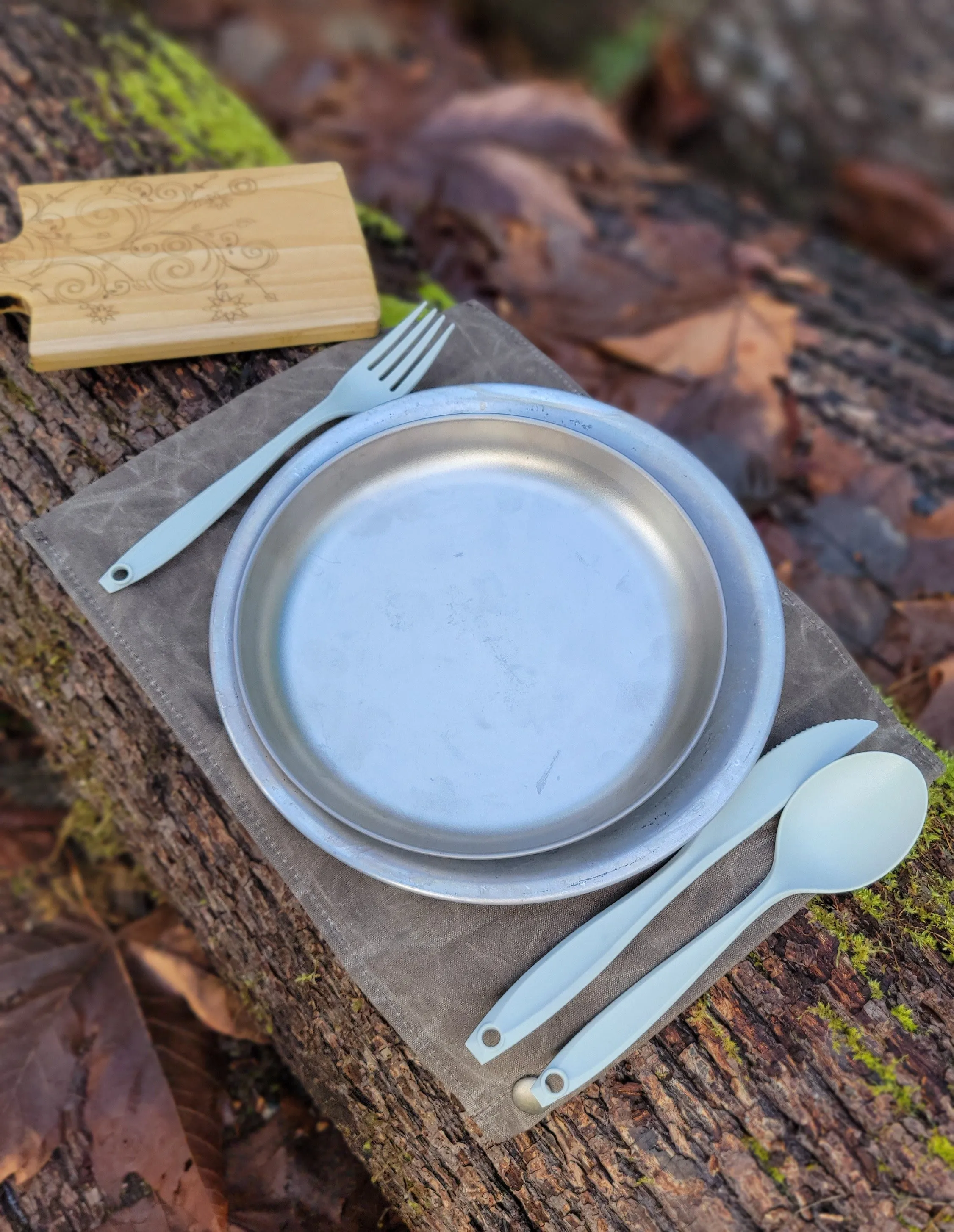 Waxed Canvas Grub Bag for keeping your dishes and utensils organized  by PNWBUSHCRAFT