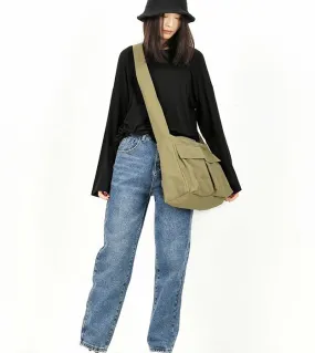 Wide Belt Casual Large Women Travel Bag Shoulder Bag