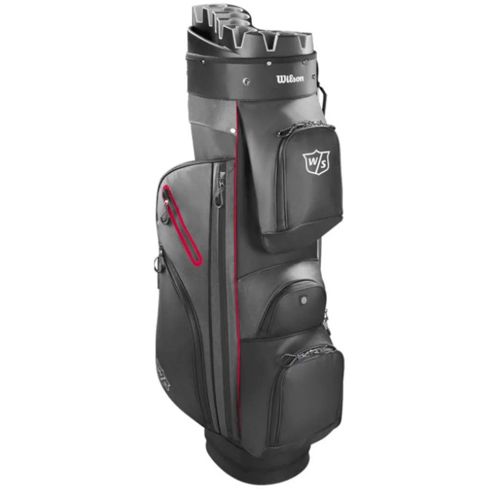 Wilson I-Lock Dry Cart Bag - Black/Red