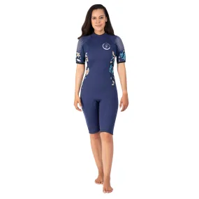 Women's 3mm ﻿Explorer Shorty Wetsuit - Dark Floral