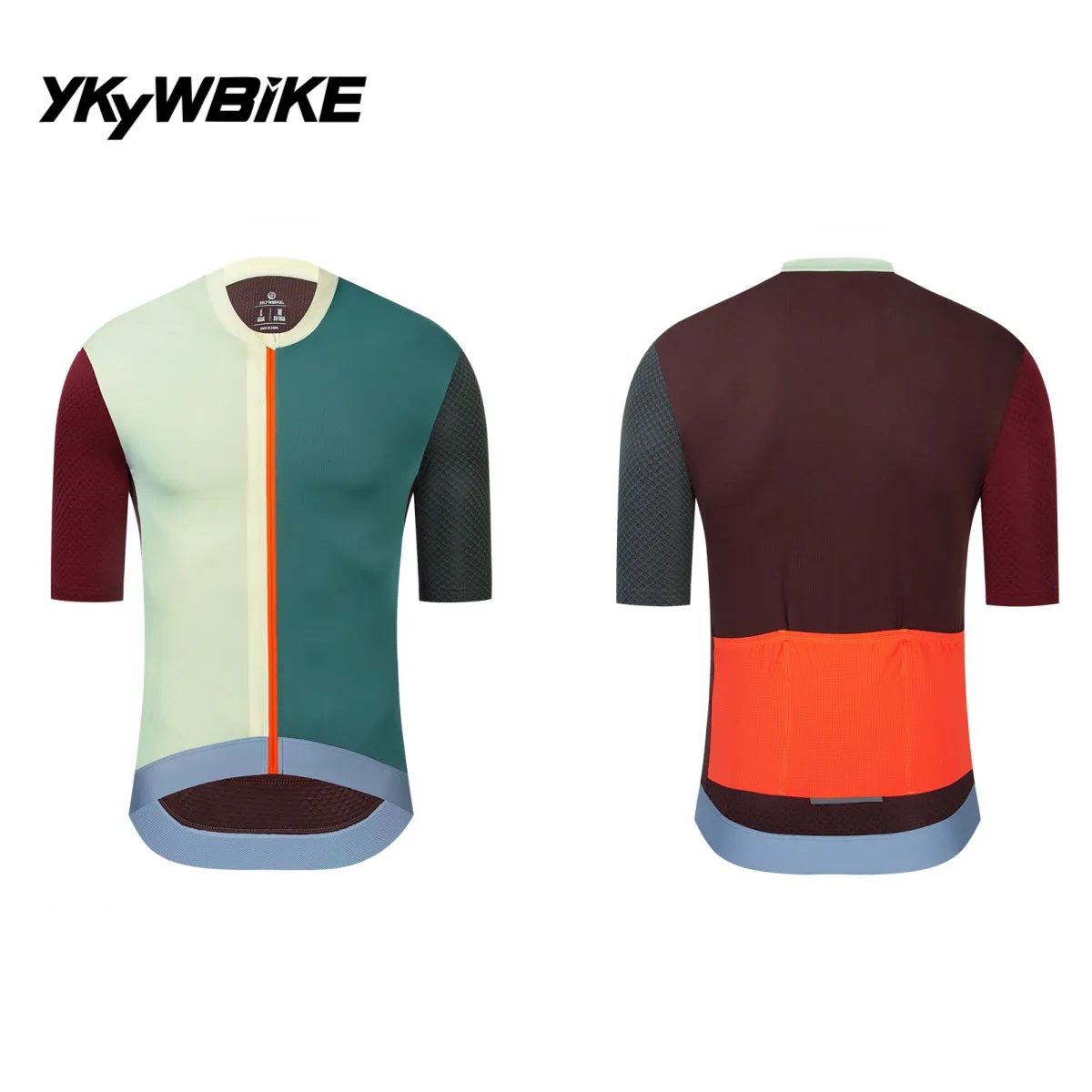 YKYW 2024 Men's New Cycling Jersey Moisture Wicking Quick Dry Multiple Color Combinations Colorblocking