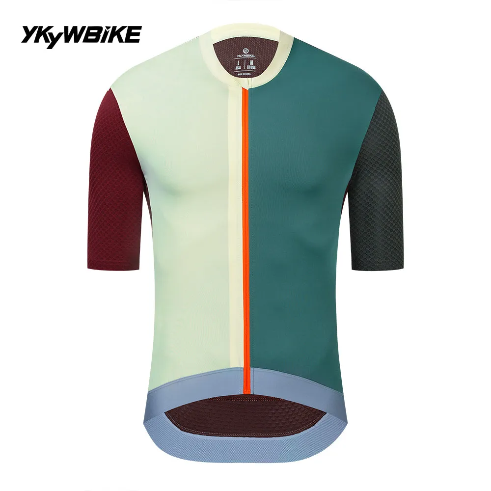 YKYW 2024 Men's New Cycling Jersey Moisture Wicking Quick Dry Multiple Color Combinations Colorblocking