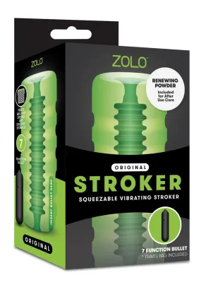 ZOLO Original Stroker Squeezable Vibrating Masturbator with Bullet